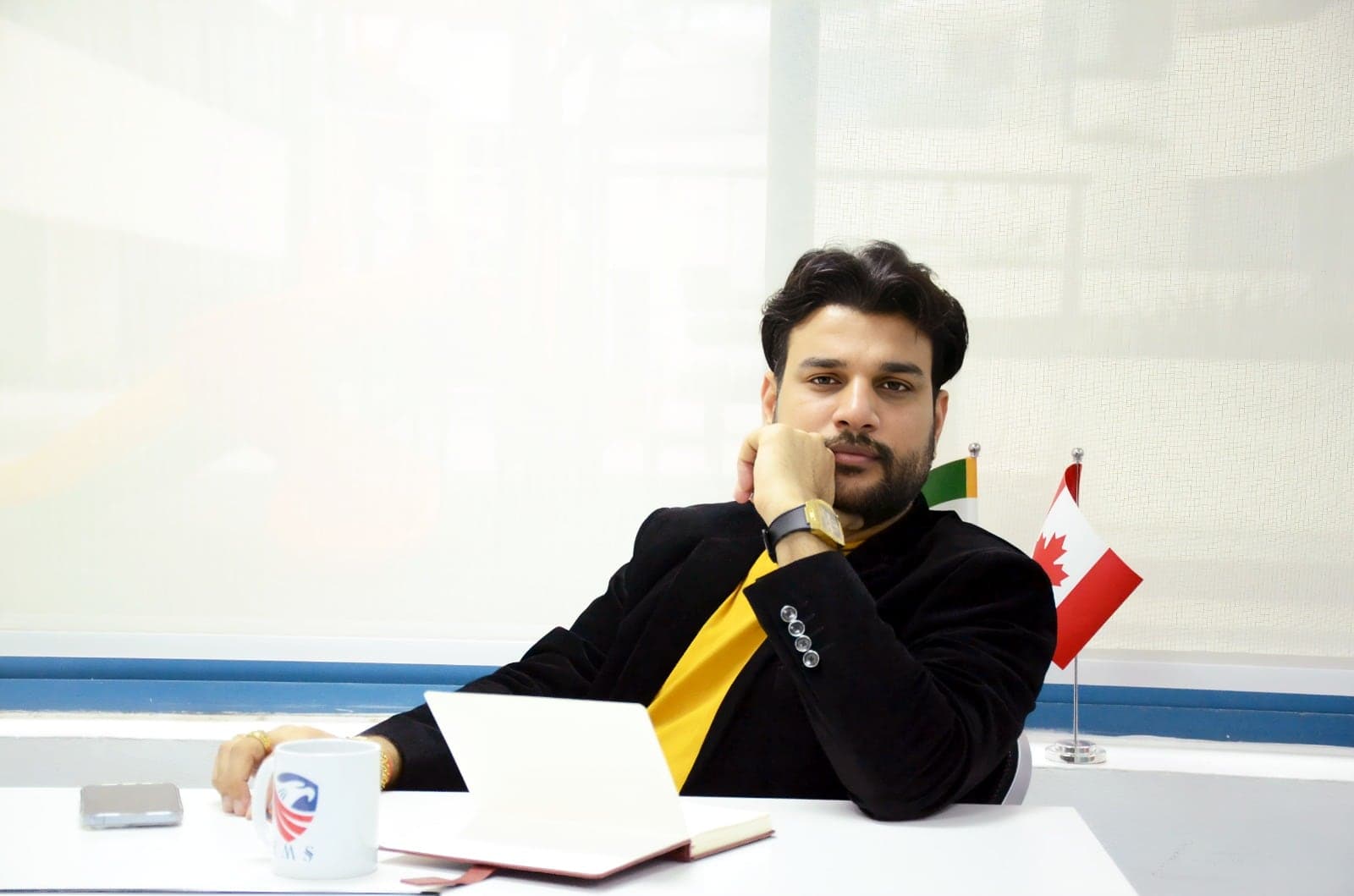 Rakesh Khatri at his office